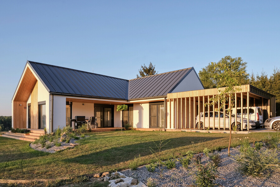 Moderní bungalov s výhledem do přírody 🌿