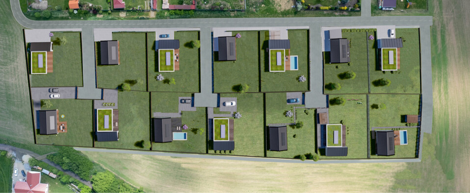 Pozemky pro bydlení – 1200 m2